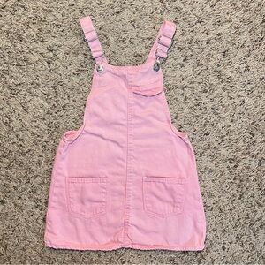 Zara Pink‎ Overalls  Denim Dress